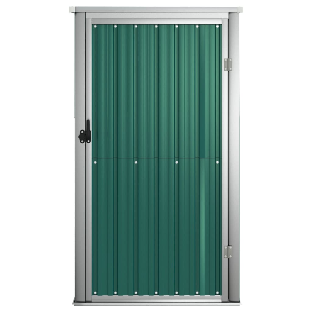 vidaXL Garden Tool Shed Green 88x89x161 cm Galvanised Steel