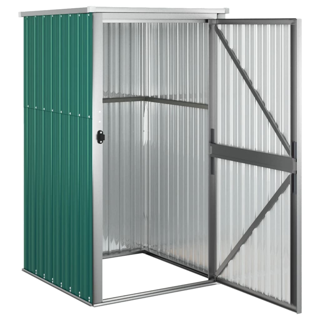 vidaXL Garden Tool Shed Green 88x89x161 cm Galvanised Steel