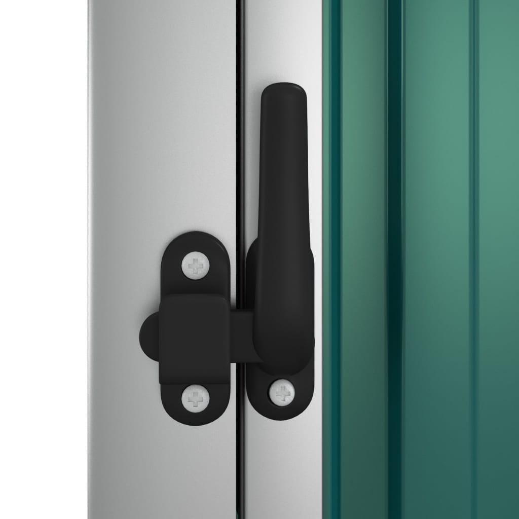 vidaXL Garden Tool Shed Green 88x89x161 cm Galvanised Steel