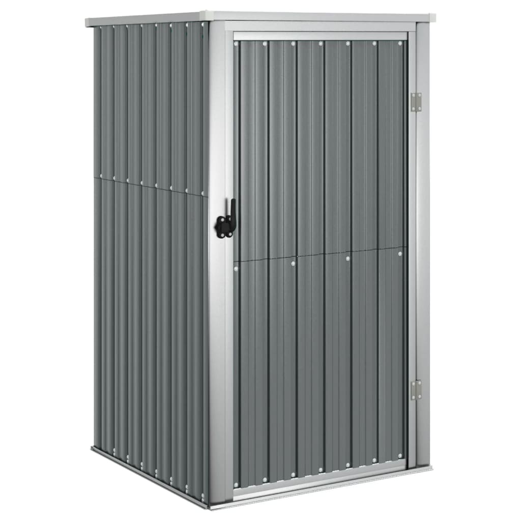 vidaXL Garden Tool Shed Grey 88x89x161 cm Galvanised Steel