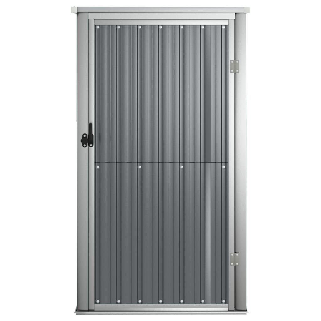 vidaXL Garden Tool Shed Grey 88x89x161 cm Galvanised Steel