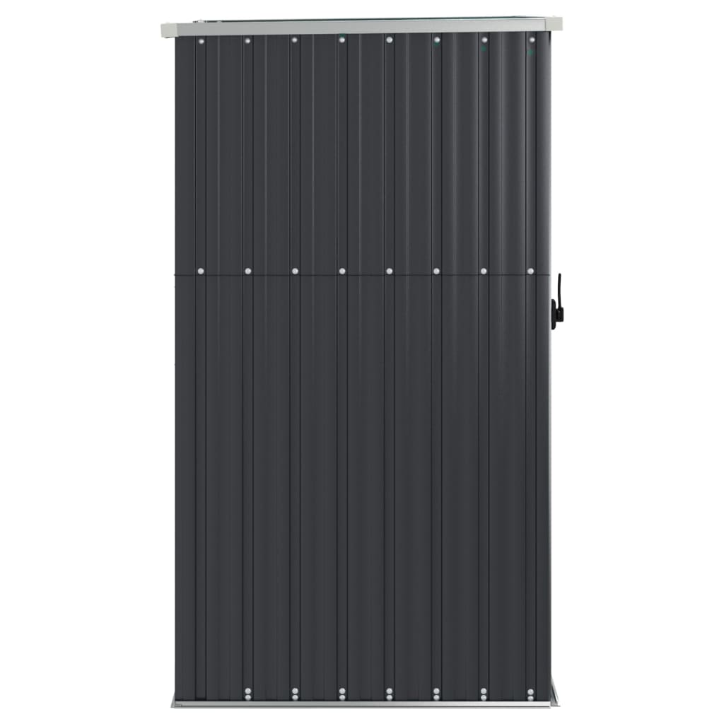 vidaXL Garden Tool Shed Anthracite 88x89x161 cm Galvanised Steel
