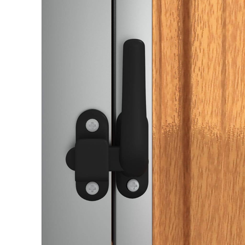 vidaXL Garden Tool Shed Brown 88x89x161 cm Galvanised Steel