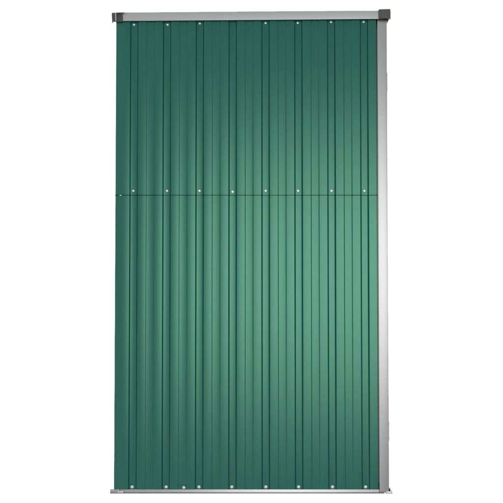 vidaXL Garden Tool Shed Green 161x89x161 cm Galvanised Steel