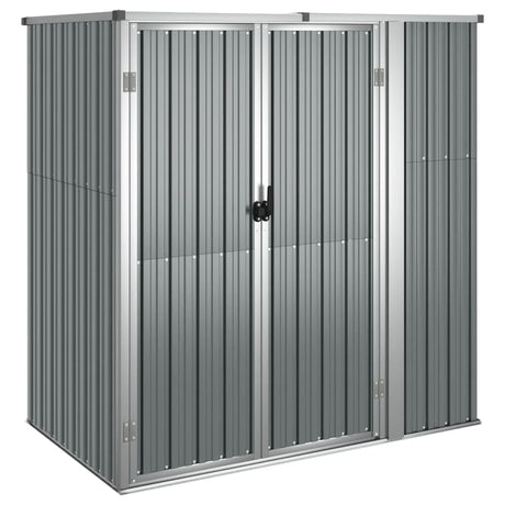 vidaXL Garden Tool Shed Grey 161x89x161 cm Galvanised Steel
