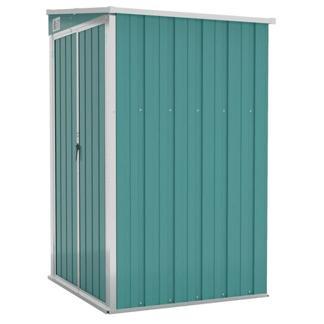 vidaXL Wall-mounted Garden Shed Green 118x100x178 cm Galvanised Steel