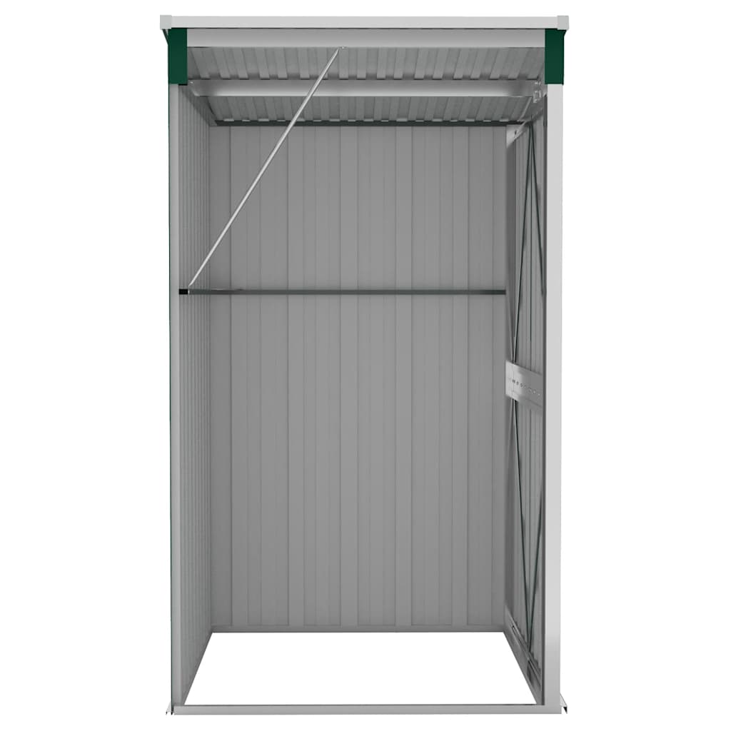 Wall-mounted Garden Shed Green 118x100x178 cm Galvanised Steel