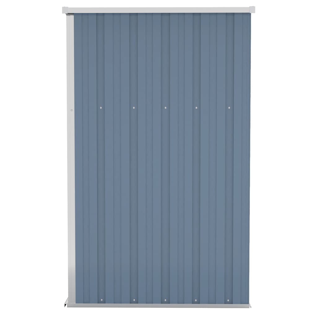 vidaXL Wall-mounted Garden Shed Grey 118x100x178 cm Galvanised Steel