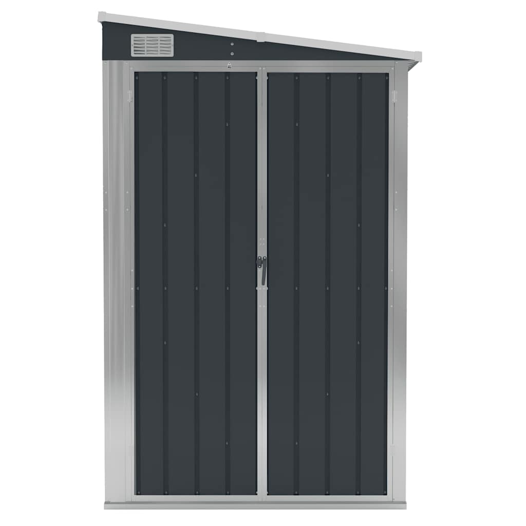 Wall-mounted Garden Shed Anthracite 118x100x178 cm Steel