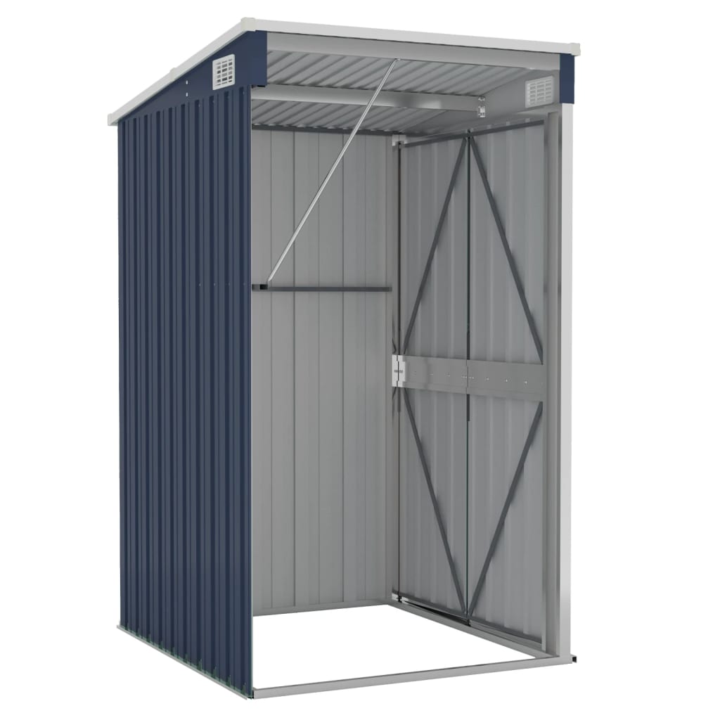 Wall-mounted Garden Shed Anthracite 118x100x178 cm Steel