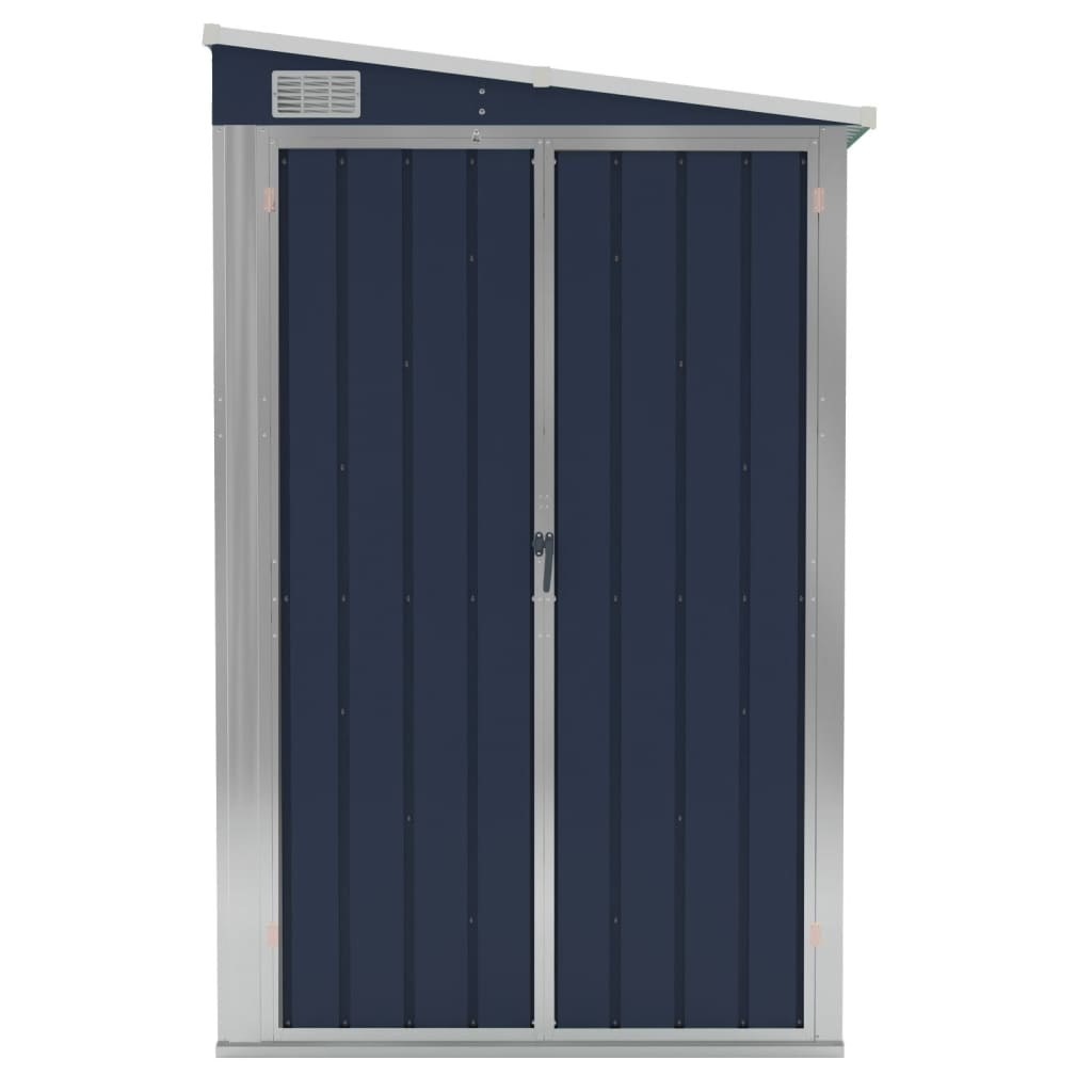 vidaXL Wall-mounted Garden Shed Anthracite 118x288x178 cm Steel