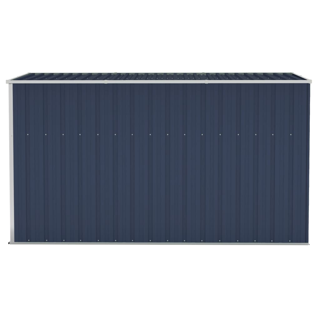 vidaXL Wall-mounted Garden Shed Anthracite 118x288x178 cm Steel
