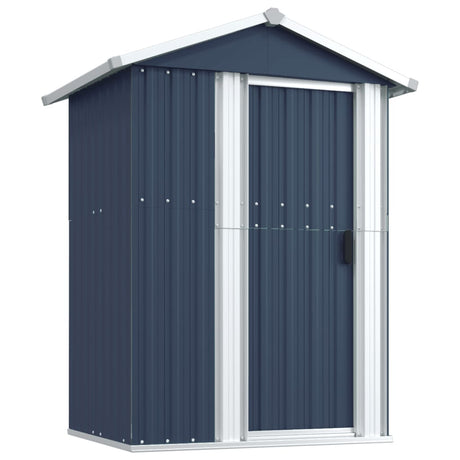 vidaXL Garden Shed Anthracite 126x97.5x177 cm Galvanised Steel