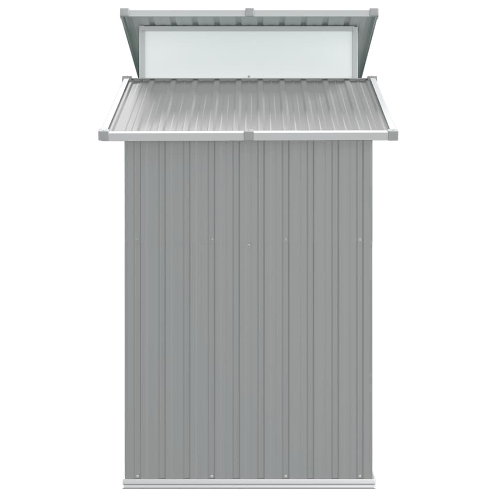 Garden Shed Grey 270x130x208.5 cm Galvanised Steel
