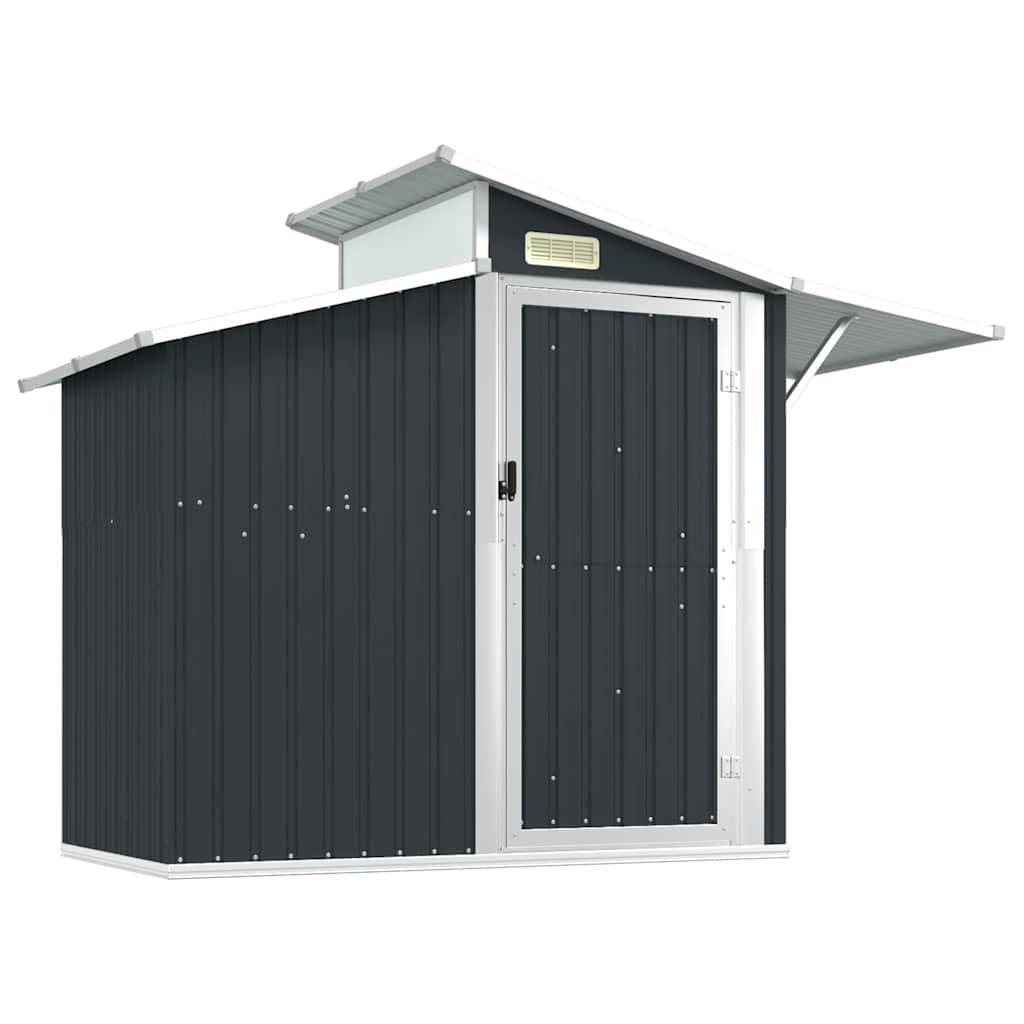 Garden Shed Anthracite 270x130x208.5 cm Galvanised Steel