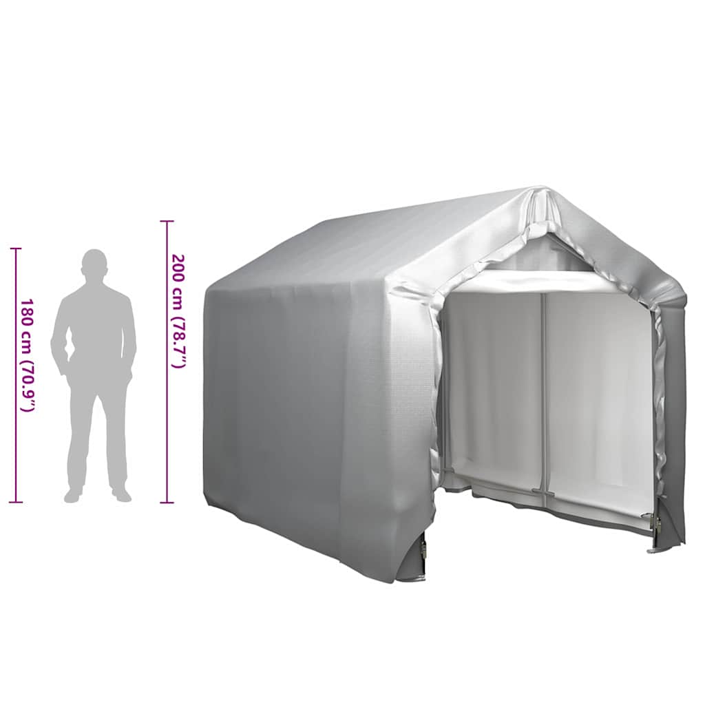 Storage Tent 180x300 cm Steel Grey