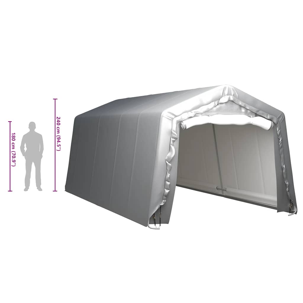 Storage Tent 300x600 cm Steel Grey