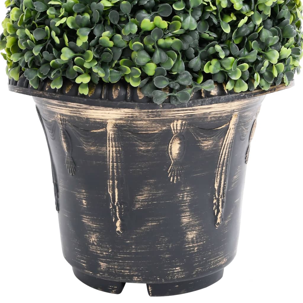 Artificial Boxwood Spiral Plant with Pot Green 100 cm