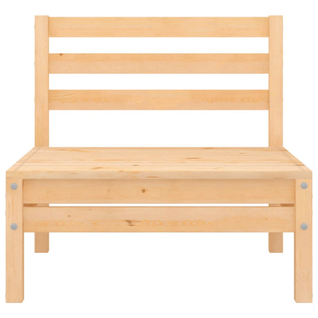 Garden Middle Sofa Solid Wood Pine