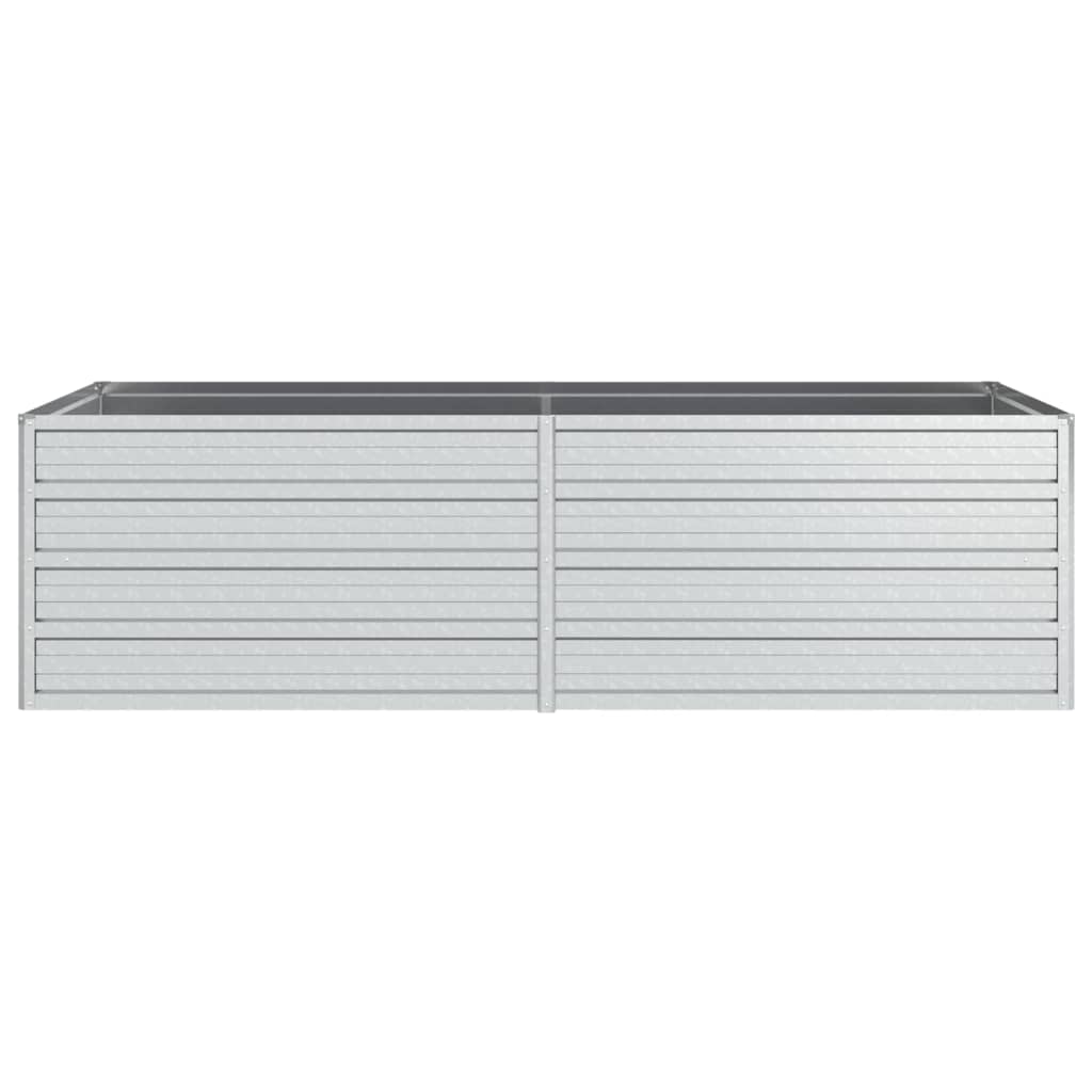Garden Raised Bed 160x80x45 cm Galvanized Steel Silver