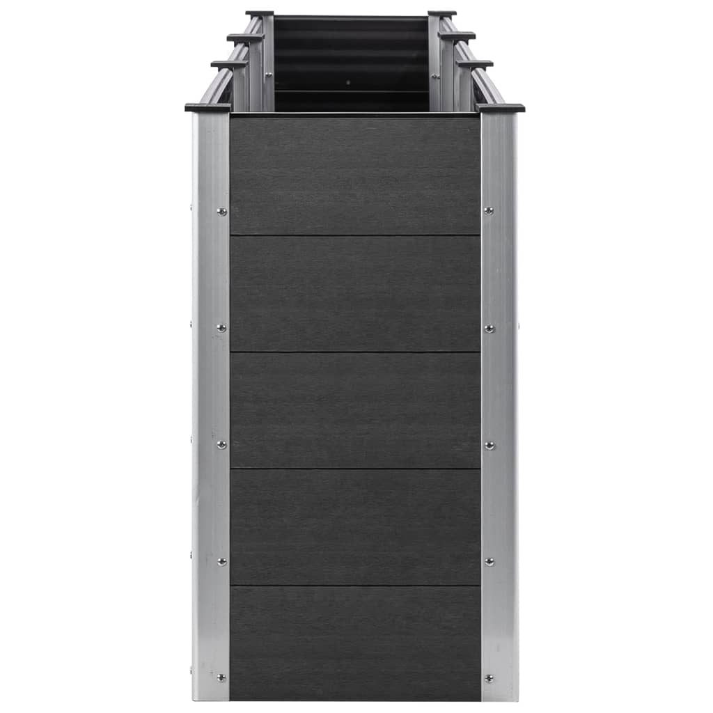 Garden Raised Bed 300x100x91 cm WPC Grey