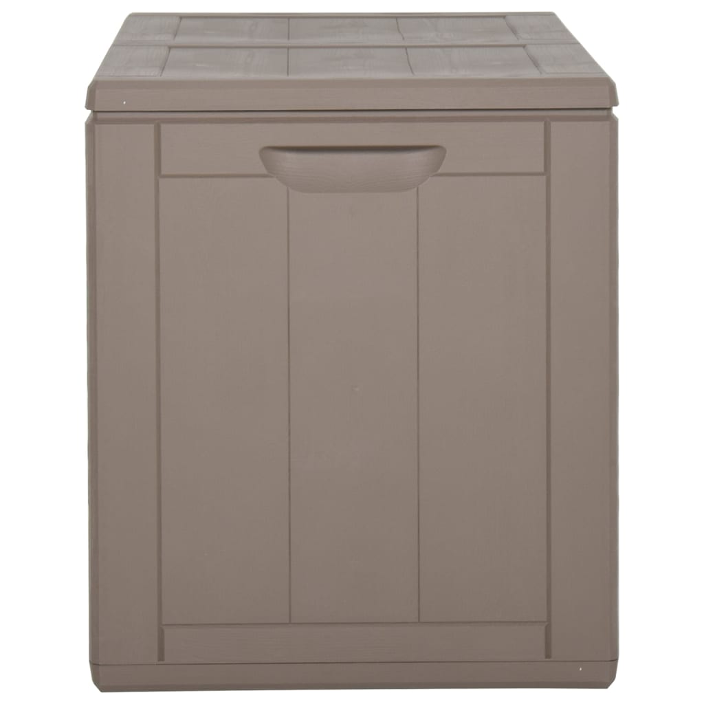 Garden Storage Box 180L Brown PP Wood Look