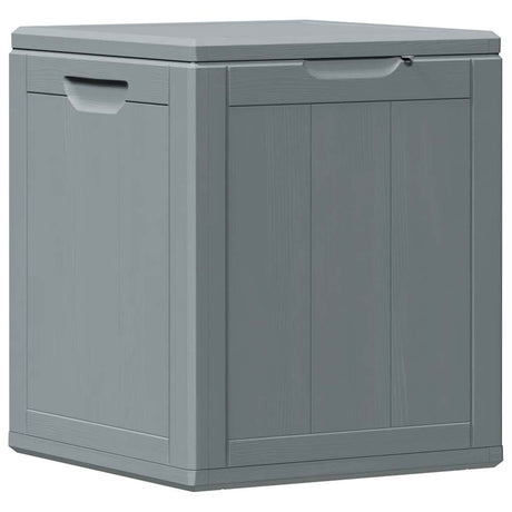 Garden Storage Box 90L Grey PP Wood Look