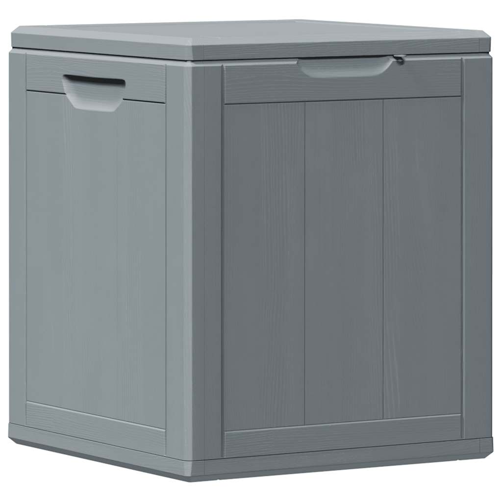 Garden Storage Box 90L Grey PP Wood Look