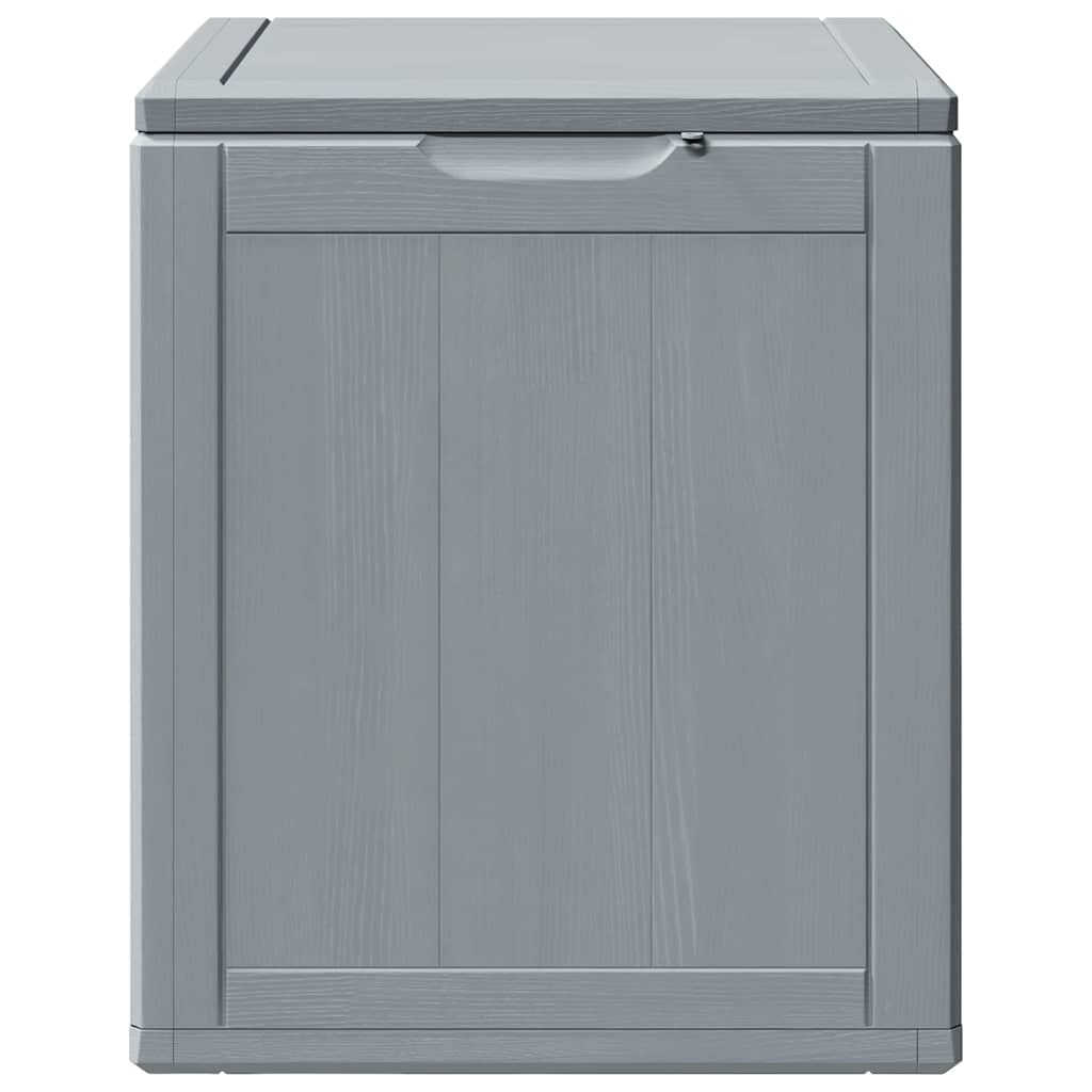 Garden Storage Box 90L Grey PP Wood Look