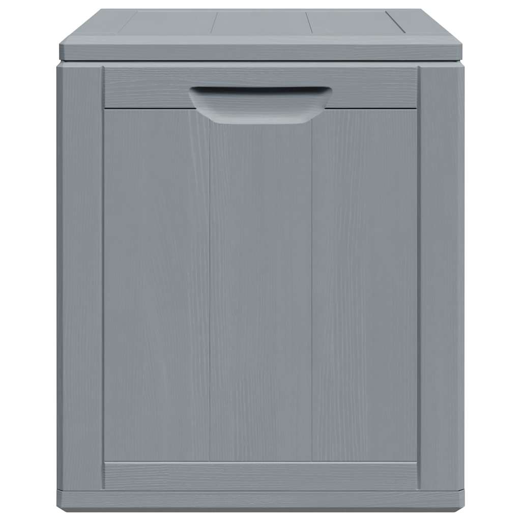 Garden Storage Box 90L Grey PP Wood Look