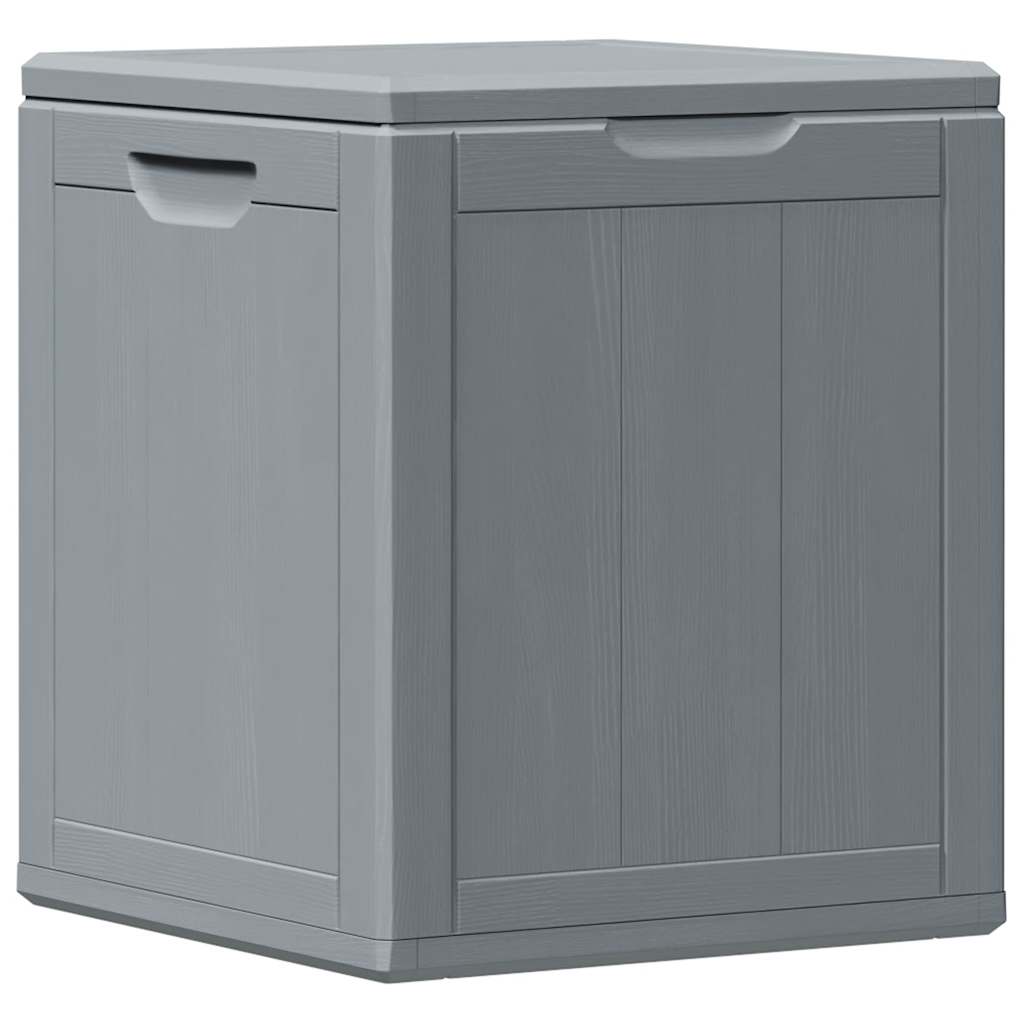 Garden Storage Box 90L Grey PP Wood Look