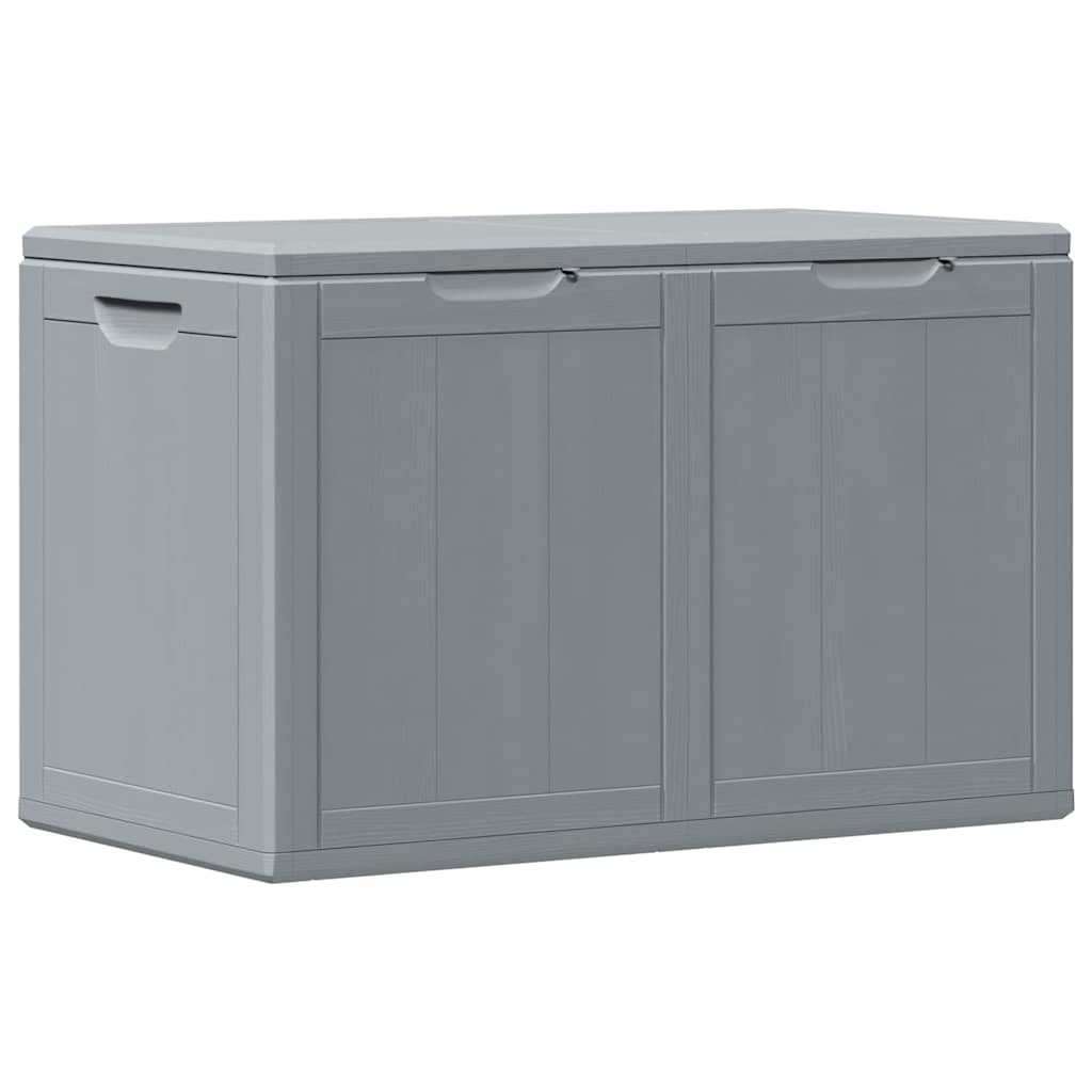 Garden Storage Box 180L Grey PP Wood Look