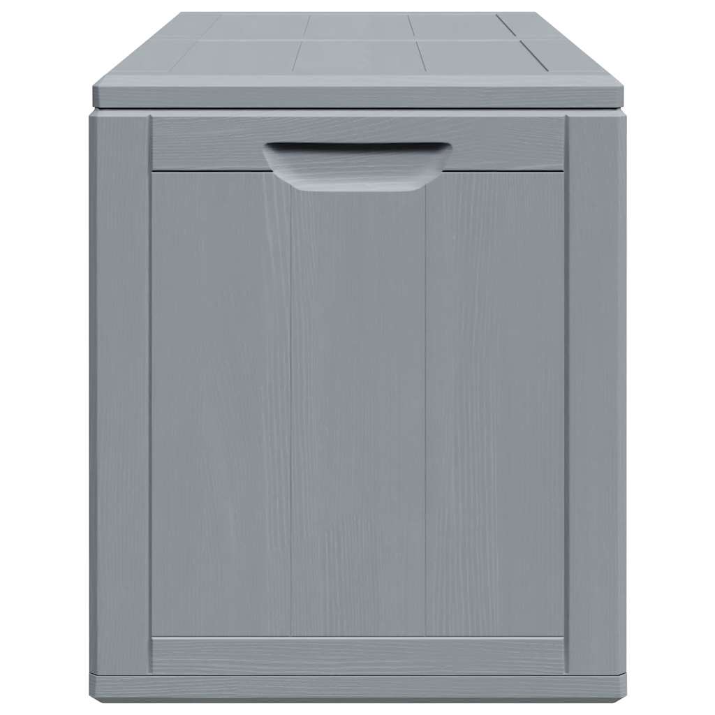 Garden Storage Box 180L Grey PP Wood Look