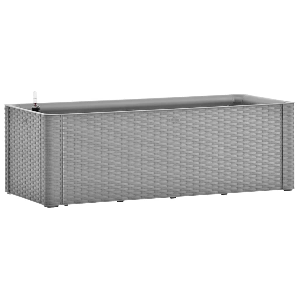 Garden Raised Bed with Self Watering System Grey 100x43x33 cm
