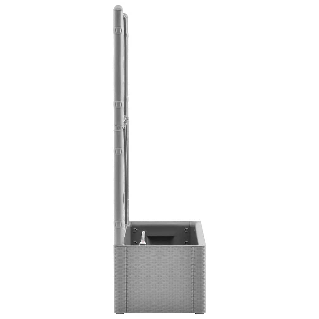 Garden Raised Bed with Trellis and Self Watering System Grey