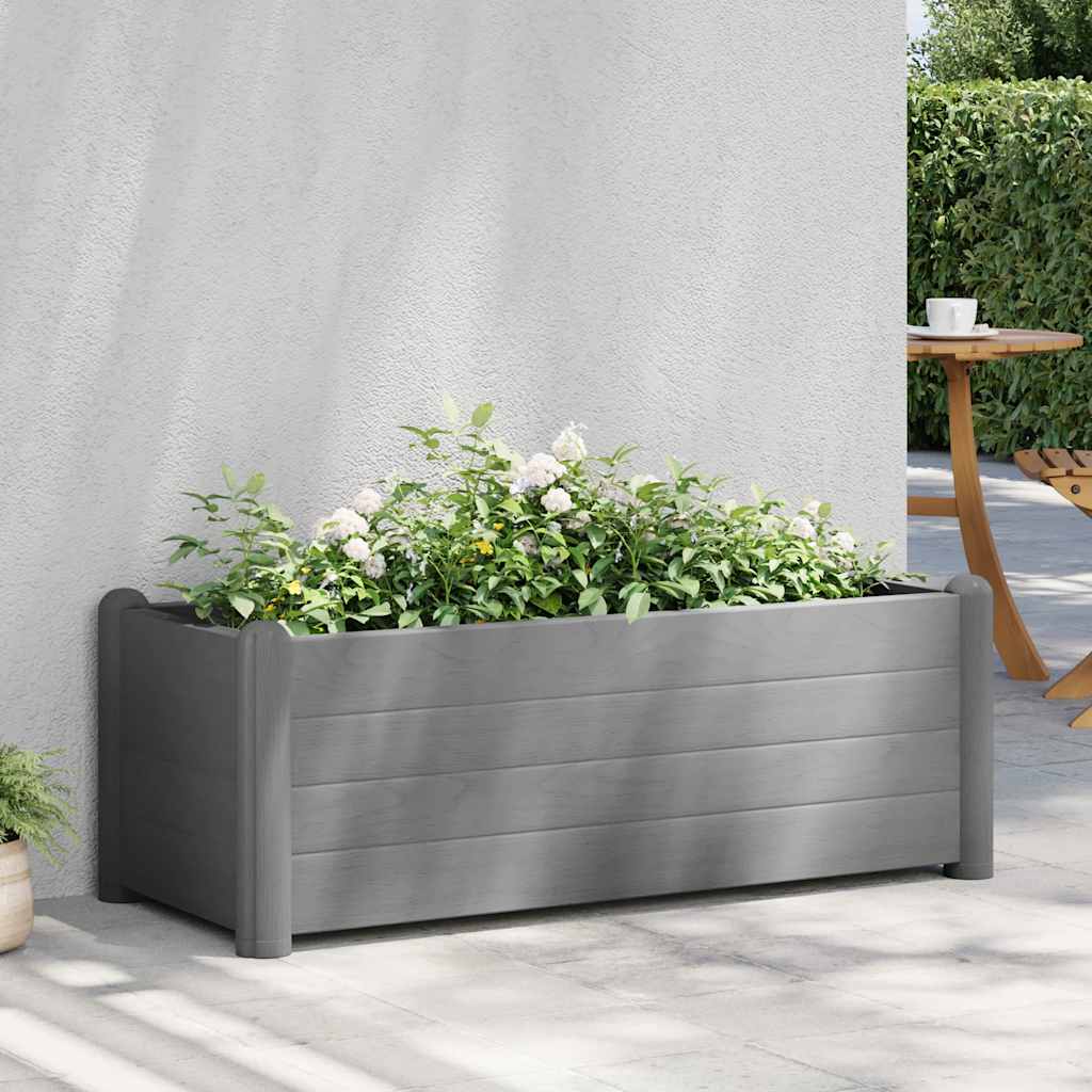 Garden Raised Bed PP Stone Grey 100x43x35 cm