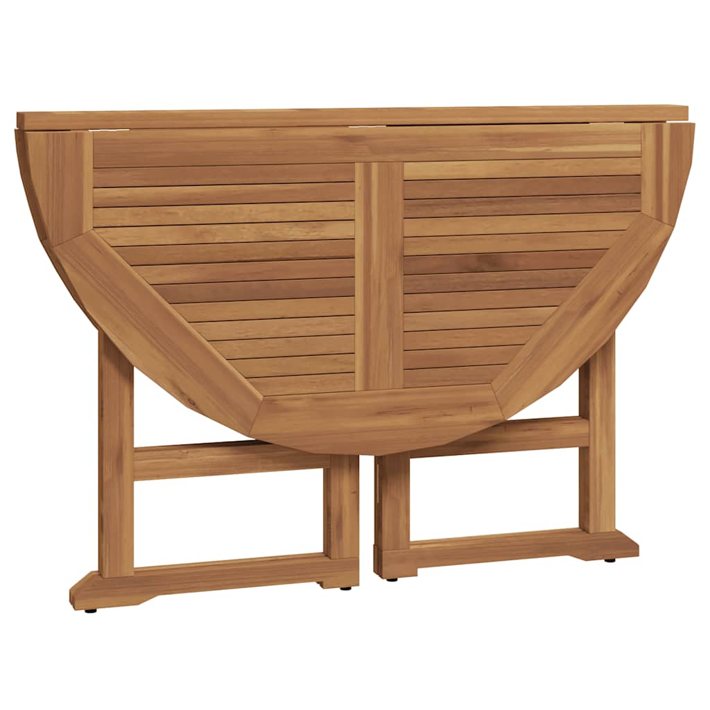 5 Piece Folding Outdoor Dining Set Solid Wood Teak