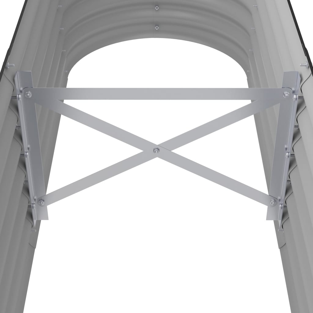 Garden Raised Bed Galvanised Steel 152x40x36 cm Anthracite