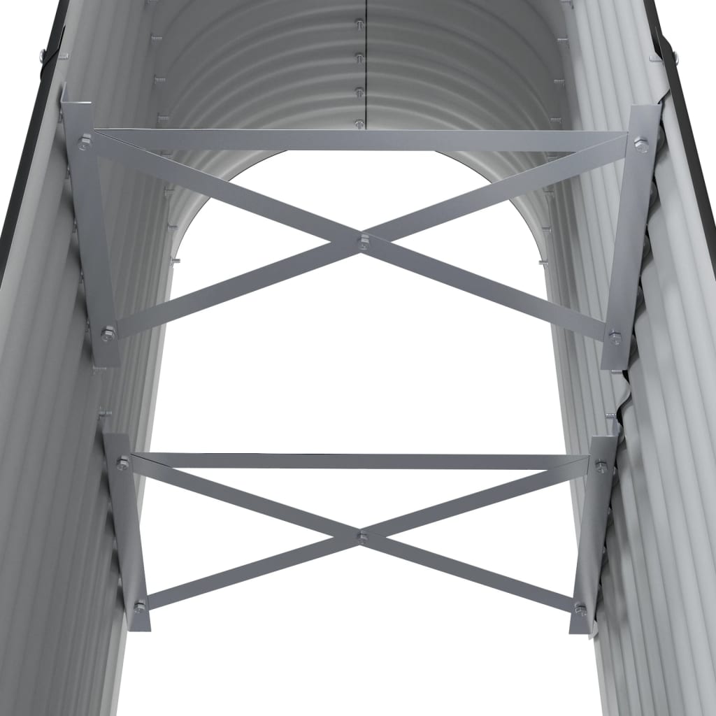 Garden Raised Bed Galvanised Steel 114x40x68 cm Anthracite