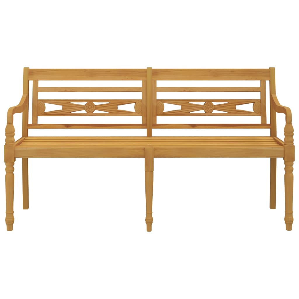 vidaXL Batavia Bench 150 cm Solid Wood Teak