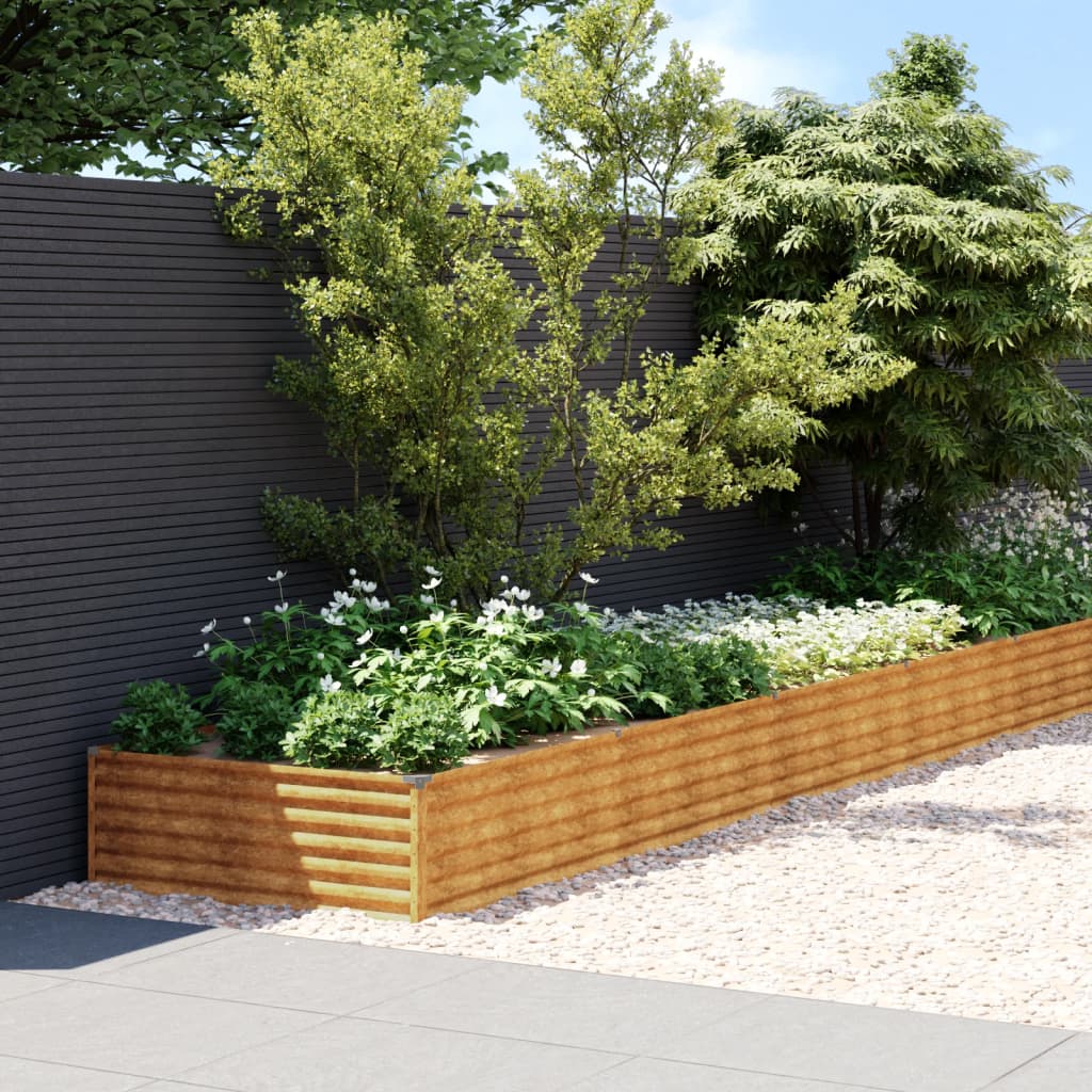 Garden Raised Bed 1150x100x36 cm Corten Steel