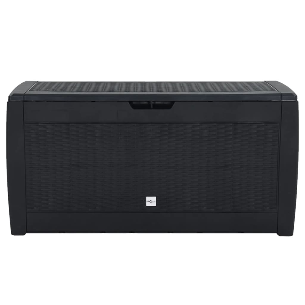 Garden Storage Box Anthracite 119x48x60 cm Polypropylene