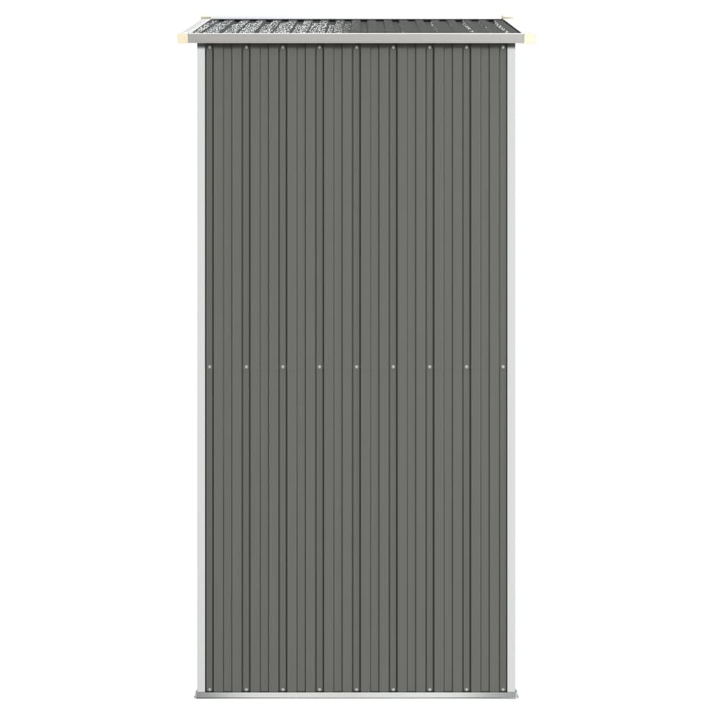 vidaXL Garden Shed Light Grey 192x108x223 cm Galvanised Steel
