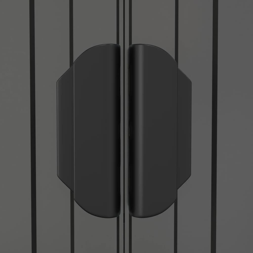 vidaXL Garden Shed Light Grey 192x108x223 cm Galvanised Steel