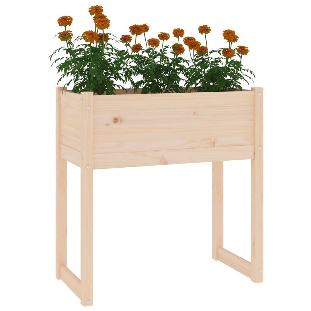 Planter 78x40x81 cm Solid Wood Pine