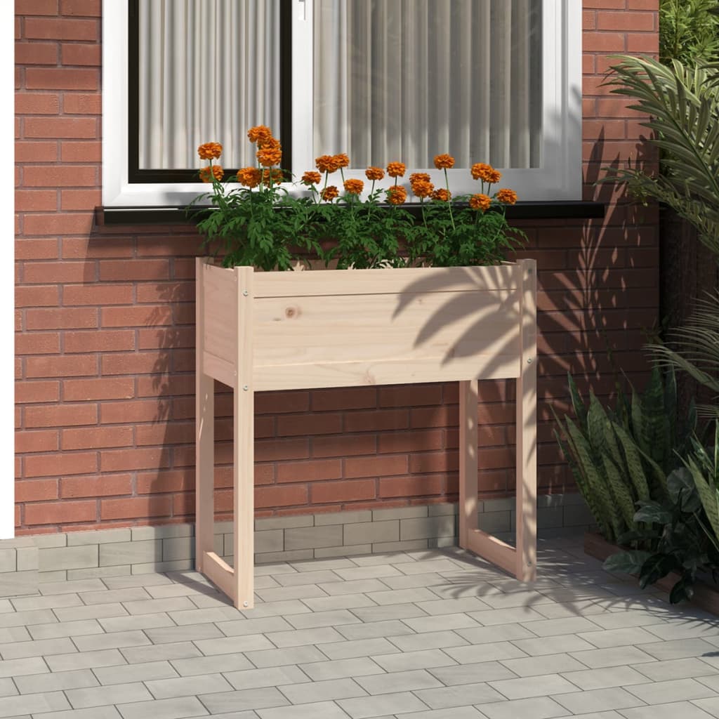 Planter 78x40x81 cm Solid Wood Pine