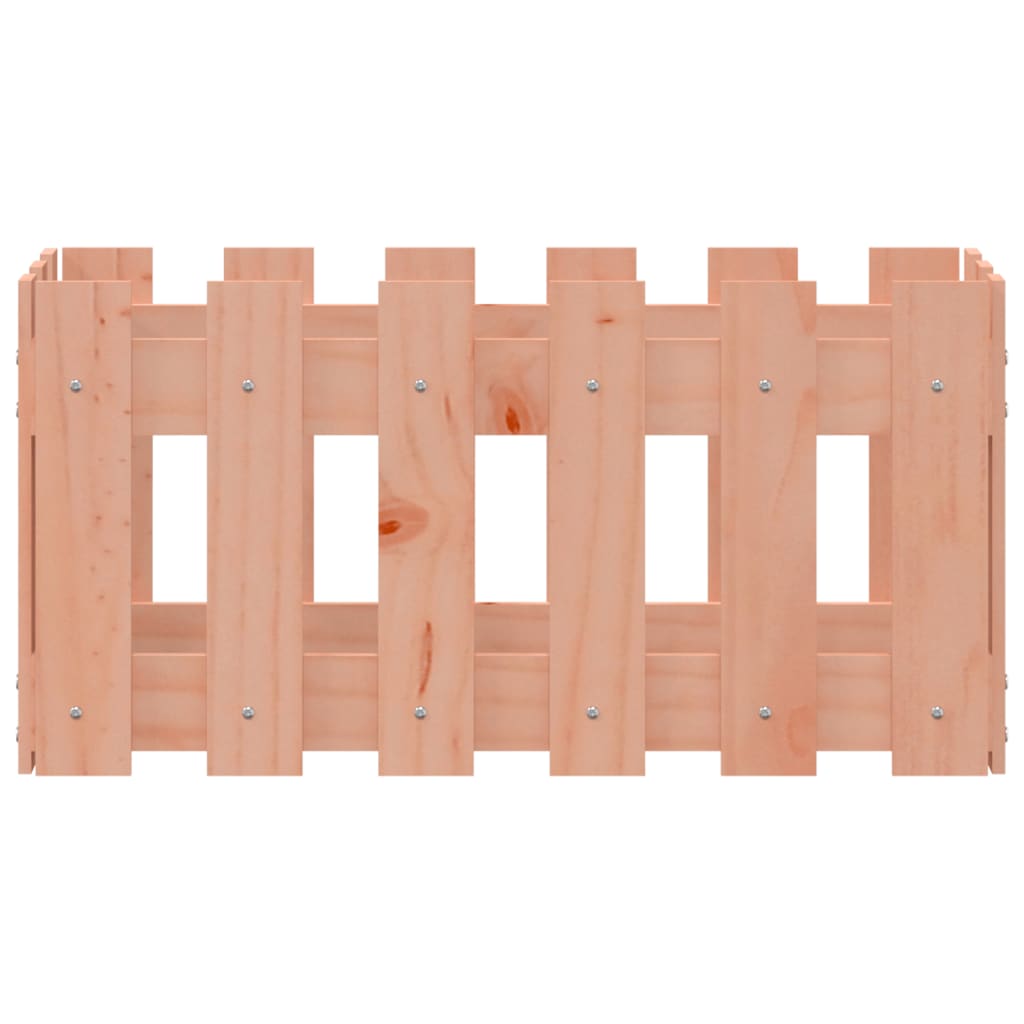 Garden Planter with Fence Design 60x30x30 cm Solid Wood Douglas