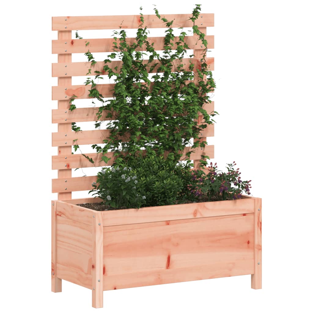 Garden Planter with Rack 79x39.5x114 cm Solid Wood Douglas