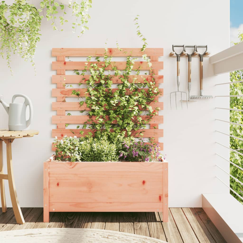 Garden Planter with Rack 79x39.5x114 cm Solid Wood Douglas