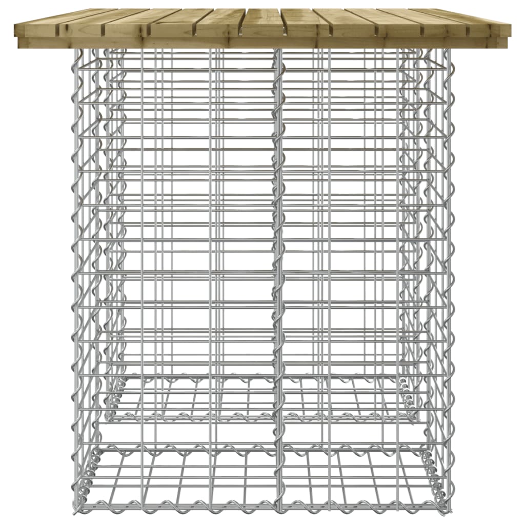 Garden Table Gabion Design 100x70x72 cm Impregnated Wood Pine